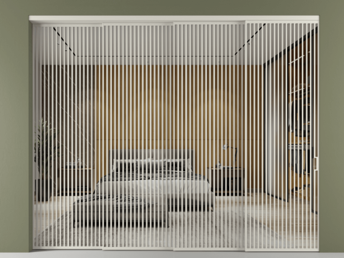 Перегородка Формато внутри проёма 4 створки с синхронным механизмом АЛПР 040.06 Алюминий тёплый серый Двустороннее зеркало, триплекс , триплекс 6 мм. Цена 777320 ₽ 1. Полотно 4 шт. (800/2100 мм)
2. Комплект установки раздвижной системы
3. Базовый комплект фурнитуры
4. Комплект фурнитуры телескопик синхро-3
5. Ручка Рондо. Фабрика дверей Волховец 8 (800) 551 43 19 Перегородка Формато внутри проёма 4 створки с синхронным механизмом АЛПР 040.06 Алюминий тёплый серый Двустороннее зеркало, триплекс , триплекс 6 мм Цена 777320 ₽ | Volhovec