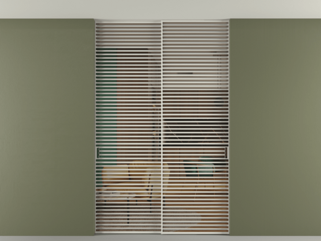 Перегородка Формато внутри проёма скрытое крепление в потолок 2 створки АЛПР 040.07 Алюминий Белый Прозрачное бронзовое стекло, триплекс. Скрытый короб БЕЛ Цена 396220 ₽ 1. Полотно 2 шт. (800/2100 мм)
2. Комплект установки раздвижной системы
3. Базовый комплект фурнитуры
4. Ручка Рондо. Фабрика дверей Волховец 8 (800) 551 43 19 Перегородка Формато внутри проёма скрытое крепление в потолок 2 створки АЛПР 040.07 Алюминий Белый Прозрачное бронзовое стекло, триплекс Цена 396220 ₽ | Volhovec