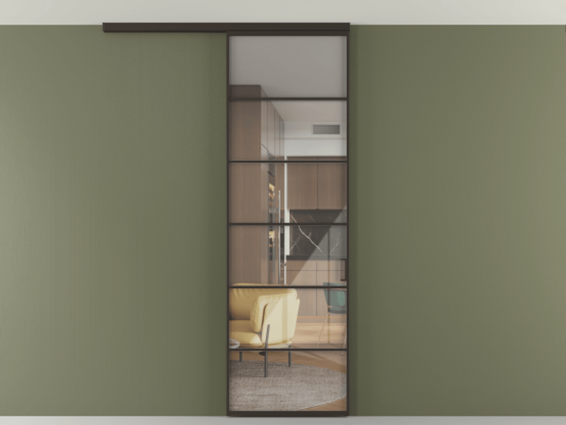 Перегородка Формато вдоль стены на потолок 1 створка АЛПР 040.04 Алюминий антрацит Рефлективное прозрачное стекло "Стопсол", калёное. Цена 134090 ₽ 1. Полотно 2 шт. (800/2100 мм)
2. Комплект установки раздвижной системы
3. Базовый комплект фурнитуры
4.Ручка Рондо. Фабрика дверей Волховец 8 (800) 551 43 19 Перегородка Формато вдоль стены на потолок 1 створка АЛПР 040.04 Алюминий антрацит Рефлективное прозрачное стекло "Стопсол", калёное Цена 134090 ₽ | Volhovec