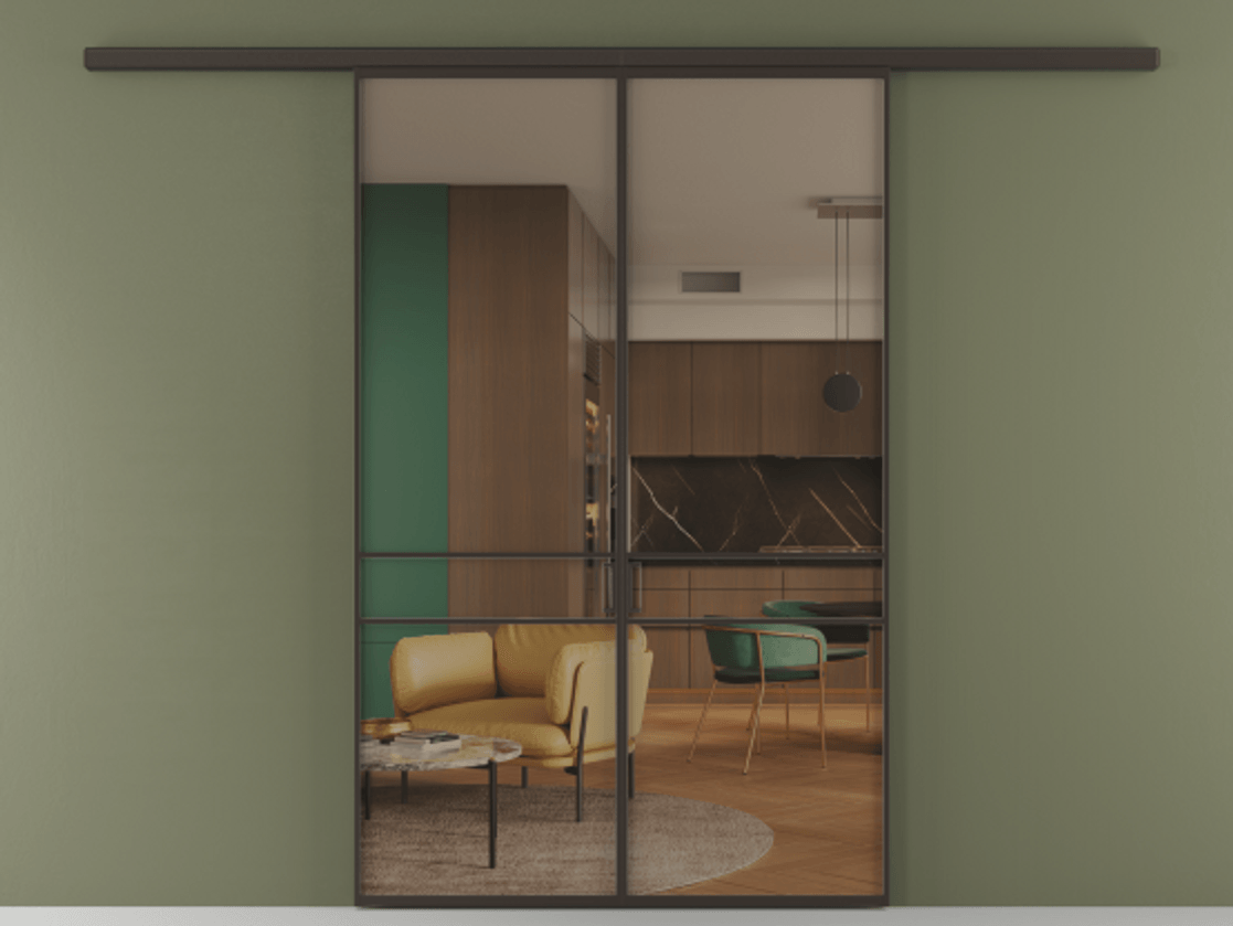 Перегородка Formato вдоль стены 2 створки АЛПР 040.02 Алюминий антрацит Прозрачное бронзовое стекло, триплекс. Цена 233000 ₽ 1. Полотно 2 шт. (800/2100 мм)
2. Комплект установки раздвижной системы
3. Базовый комплект фурнитуры
4.Ручка RONDO
. Фабрика дверей Волховец 8 (800) 551 43 19 Перегородка Formato вдоль стены 2 створки АЛПР 040.02 Алюминий антрацит Прозрачное бронзовое стекло, триплекс Цена 233000 ₽ | Volhovec