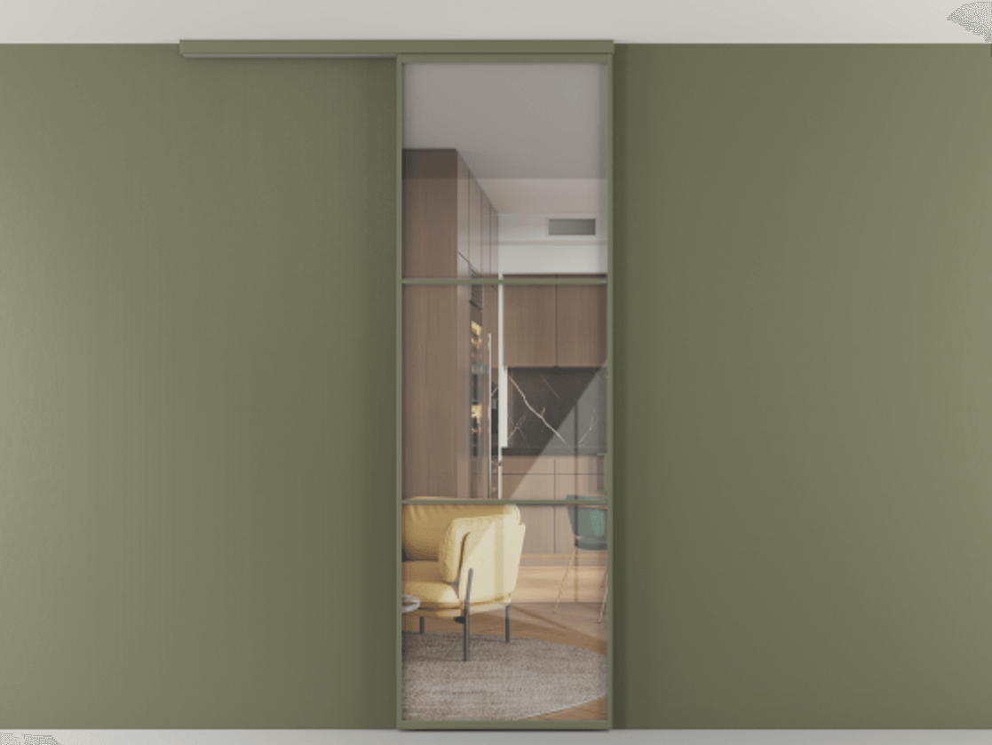 Перегородка Формато вдоль стены на потолок 1 створка АЛПР 040.03 Алюминий оливковый тёмный Рефлективное прозрачное стекло "Стопсол", калёное. Цена 107388 ₽ 1. Полотно 2 шт. (800/2100 мм)
2. Комплект установки раздвижной системы
3. Базовый комплект фурнитуры
4.Ручка Рондо. Фабрика дверей Волховец 8 (800) 551 43 19 Перегородка Формато вдоль стены на потолок 1 створка АЛПР 040.03 Алюминий оливковый тёмный Рефлективное прозрачное стекло "Стопсол", калёное Цена 107388 ₽ | Volhovec