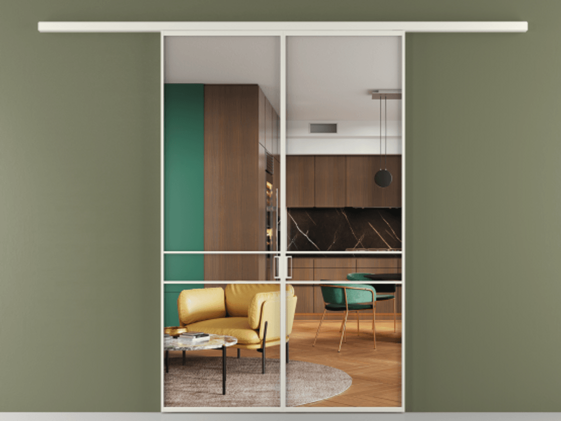 Перегородка Formato вдоль стены двустворчатая АЛПР 040.02 Алюминий Белый Прозрачное стекло "Crystal Vision", калёное, 6 мм. Скрытый короб БЕЛ Цена 226800 ₽ 1. Полотно 2 шт. (800/2100 мм)
2. Комплект установки раздвижной системы
3. Базовый комплект фурнитуры
4.Ручка RONDO
. Фабрика дверей Волховец 8 (800) 551 43 19 Перегородка Formato вдоль стены двустворчатая АЛПР 040.02 Алюминий Белый Прозрачное стекло "Crystal Vision", калёное, 6 мм Цена 226800 ₽ | Volhovec