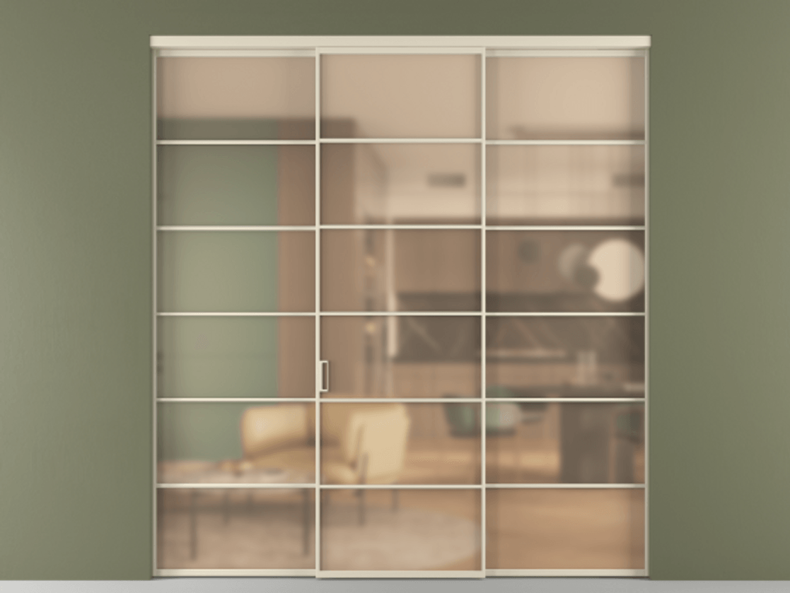 Перегородка Формато внутри проёма 3 створки АЛПР 040.04 Алюминий бежево-серый Сатинированное оранжевое стекло, триплекс. Цена 13900 AZE 1. Полотно 3 шт. (800/2100 мм)
2. Комплект установки раздвижной системы
3. Базовый комплект фурнитуры
4.Ручка Рондо. Фабрика дверей Волховец 8 (800) 551 43 19 Перегородка Формато внутри проёма 3 створки АЛПР 040.04 Алюминий бежево-серый Сатинированное оранжевое стекло, триплекс Цена 13900 AZE | Volhovec