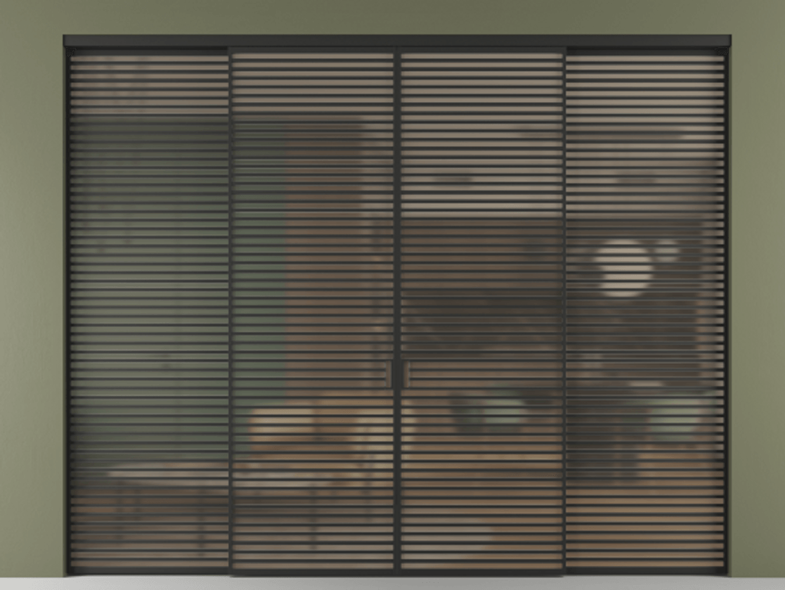 Перегородка Formato внутри проёма четырёхстворчатая АЛПР 040.07 Алюминий Черный Сатинированное бронзовое стекло, триплекс. Скрытый короб ЧЕР Цена 622560 ₽ 1. Полотно 4 шт. (800/2100 мм)
2. Комплект установки раздвижной системы
3. Базовый комплект фурнитуры
4.Ручка RONDO. Фабрика дверей Волховец 8 (800) 551 43 19 Перегородка Formato внутри проёма четырёхстворчатая АЛПР 040.07 Алюминий Черный Сатинированное бронзовое стекло, триплекс Цена 622560 ₽ | Volhovec