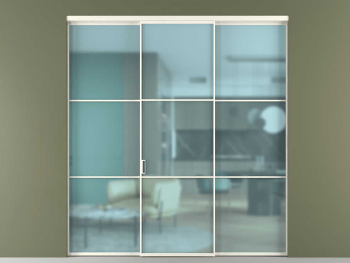 Перегородка Formato внутри проёма 3 створки АЛПР 040.03 Алюминий жемчужный Сатинированное голубое стекло, триплекс. Цена 237275 ₽ 1. Полотно 3 шт. (800/2100 мм)
2. Комплект установки раздвижной системы
3. Базовый комплект фурнитуры
4.Ручка RONDO. Фабрика дверей Волховец 8 (800) 551 43 19 Перегородка Formato внутри проёма 3 створки АЛПР 040.03 Алюминий жемчужный Сатинированное голубое стекло, триплекс Цена 237275 ₽ | Volhovec