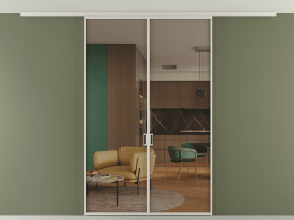 Перегородка Формато вдоль стены на потолок 2 створки АЛПР 040.01 Алюминий тёплый серый Прозрачное бронзовое стекло, триплекс. Цена 177705 ₽ 1. Полотно 2 шт. (800/2100 мм)
2. Комплект установки раздвижной системы
3. Базовый комплект фурнитуры
4.Ручка Рондо. Фабрика дверей Волховец 8 (800) 551 43 19 Перегородка Формато вдоль стены на потолок 2 створки АЛПР 040.01 Алюминий тёплый серый Прозрачное бронзовое стекло, триплекс Цена 177705 ₽ | Volhovec