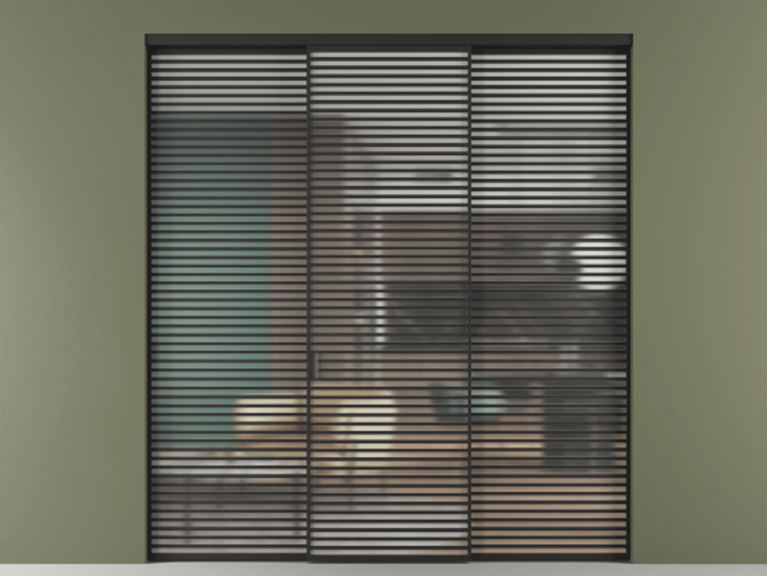 Перегородка Formato внутри проёма трёхстворчатая АЛПР 040.07 Алюминий Черный Сатинированное стекло "Matelux Crystal Vision", калёное, матовое, каленое 6 мм. Скрытый короб ЧЕР Цена 585500 ₽ 1. Полотно 3 шт. (800/2100 мм)
2. Комплект установки раздвижной системы
3. Базовый комплект фурнитуры
4.Ручка RONDO. Фабрика дверей Волховец 8 (800) 551 43 19 Перегородка Formato внутри проёма трёхстворчатая АЛПР 040.07 Алюминий Черный Сатинированное стекло "Matelux Crystal Vision", калёное, матовое, каленое 6 мм Цена 585500 ₽ | Volhovec