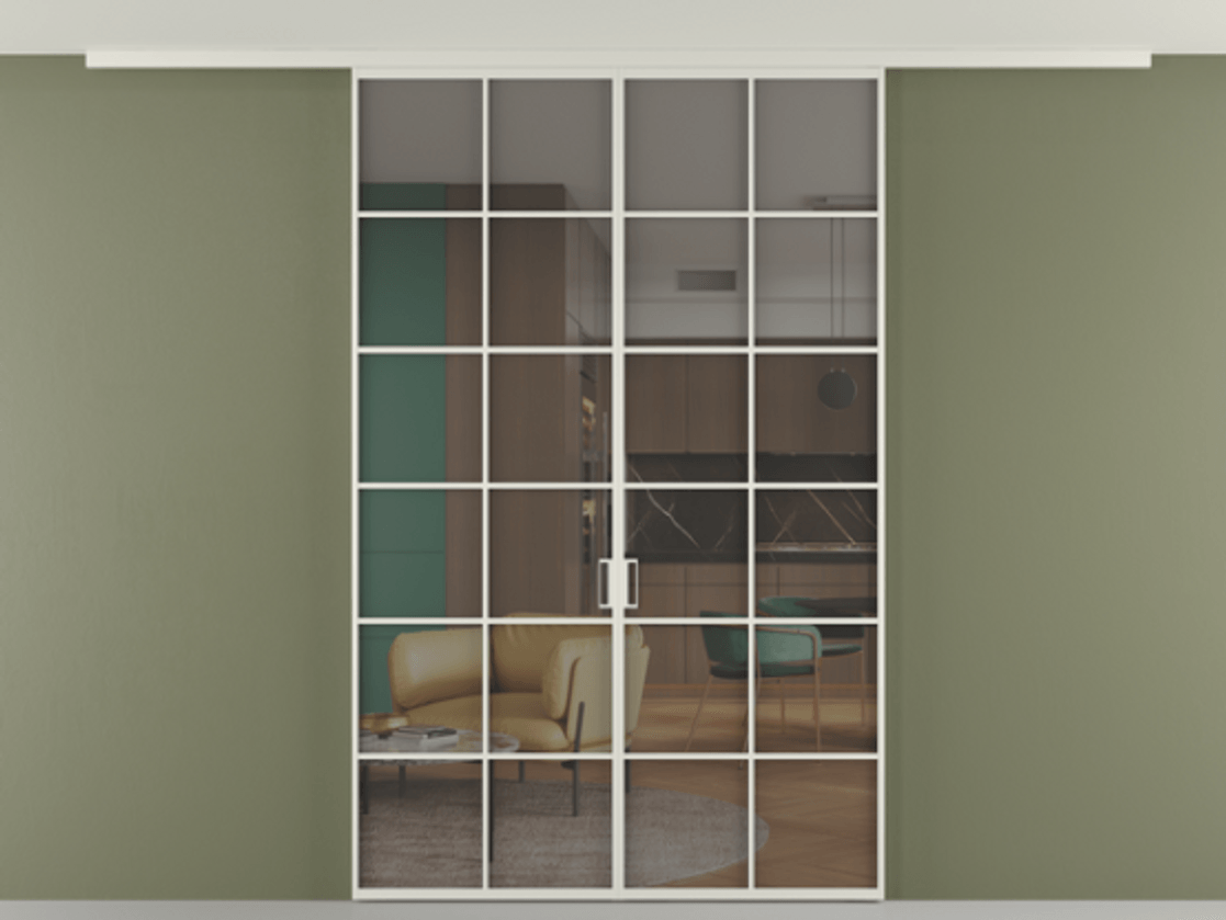 Перегородка Формато вдоль стены на потолок 2 створки АЛПР 040.05 Алюминий Белый Прозрачное серое стекло, триплекс. Скрытый короб БЕЛ Цена 235180 ₽ 1. Полотно 2 шт. (800/2100 мм)
2. Комплект установки раздвижной системы
3. Базовый комплект фурнитуры
4.Ручка Рондо. Фабрика дверей Волховец 8 (800) 551 43 19 Перегородка Формато вдоль стены на потолок 2 створки АЛПР 040.05 Алюминий Белый Прозрачное серое стекло, триплекс Цена 235180 ₽ | Volhovec