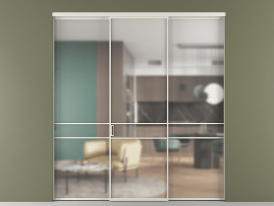 Перегородка Formato внутри проёма трёхстворчатая АЛПР 040.02 Алюминий Белый Сатинированное стекло "Matelux Crystal Vision", калёное, 6 мм, матовое, каленое 6 мм. Скрытый короб БЕЛ Цена 289300 ₽ 1. Полотно 3 шт. (800/2100 мм)
2. Комплект установки раздвижной системы
3. Базовый комплект фурнитуры
4.Ручка RONDO. Фабрика дверей Волховец 8 (800) 551 43 19 Перегородка Formato внутри проёма трёхстворчатая АЛПР 040.02 Алюминий Белый Сатинированное стекло "Matelux Crystal Vision", калёное, 6 мм, матовое, каленое 6 мм Цена 289300 ₽ | Volhovec