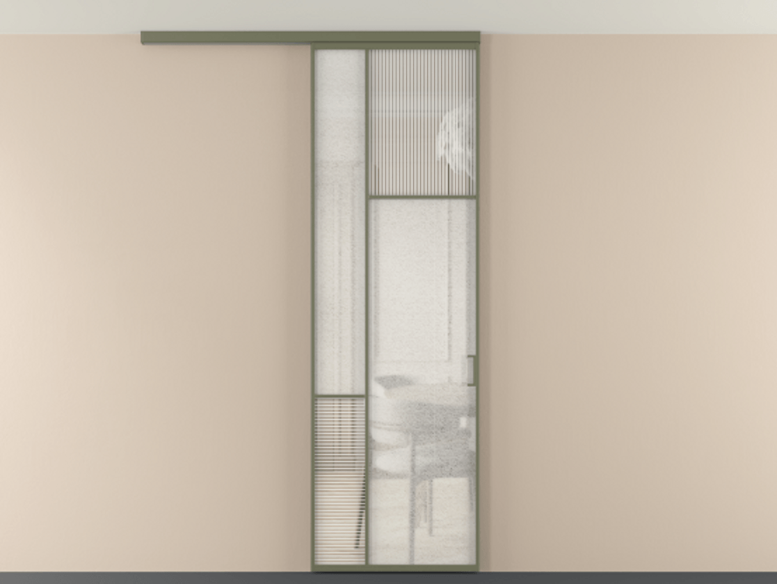 Перегородка Мозаик вдоль стены на потолок 1 створка АЛПР 041.11 Алюминий оливковый тёмный Рифлёное стекло "Дюна", триплекс, 6 мм + Фактурное стекло "Лёд", триплекс. Цена 143040 ₽ . Фабрика дверей Волховец 8 (800) 551 43 19 Перегородка Мозаик вдоль стены на потолок 1 створка АЛПР 041.11 Алюминий оливковый тёмный Рифлёное стекло "Дюна", триплекс, 6 мм + Фактурное стекло "Лёд", триплекс Цена 143040 ₽ | Volhovec