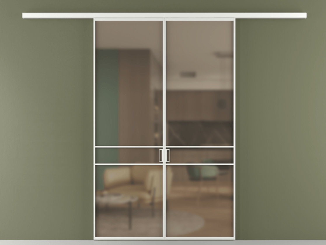 Перегородка Формато вдоль стены 2 створки АЛПР 040.02 Алюминий белоснежный Сатинированное бронзовое стекло, триплекс. Цена 195450 ₽ 1. Полотно 2 шт. (800/2100 мм)
2. Комплект установки раздвижной системы
3. Базовый комплект фурнитуры
4.Ручка Рондо. Фабрика дверей Волховец 8 (800) 551 43 19 Перегородка Формато вдоль стены 2 створки АЛПР 040.02 Алюминий белоснежный Сатинированное бронзовое стекло, триплекс Цена 195450 ₽ | Volhovec