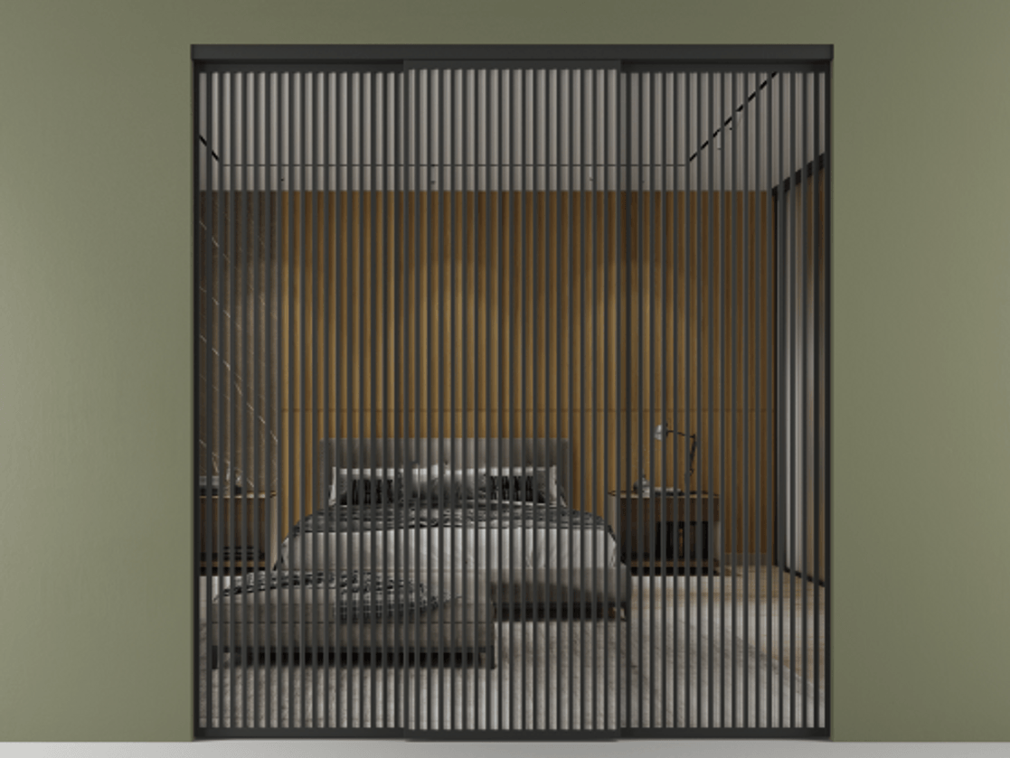 Перегородка Формато внутри проёма 3 створки АЛПР 040.06 Алюминий Черный Двустороннее зеркало, триплекс , триплекс 6 мм. Скрытый короб ЧЕР Цена 437900 ₽ 1. Полотно 3 шт. (800/2100 мм)
2. Комплект установки раздвижной системы
3. Базовый комплект фурнитуры
4.Ручка Рондо. Фабрика дверей Волховец 8 (800) 551 43 19 Перегородка Формато внутри проёма 3 створки АЛПР 040.06 Алюминий Черный Двустороннее зеркало, триплекс , триплекс 6 мм Цена 437900 ₽ | Volhovec