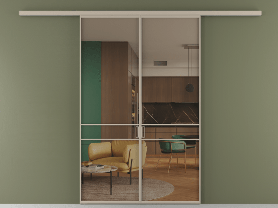 Перегородка Формато вдоль стены 2 створки АЛПР 040.02 Алюминий бисквитный Прозрачное бронзовое стекло, триплекс. Цена 195450 ₽ 1. Полотно 2 шт. (800/2100 мм)
2. Комплект установки раздвижной системы
3. Базовый комплект фурнитуры
4.Ручка Рондо. Фабрика дверей Волховец 8 (800) 551 43 19 Перегородка Формато вдоль стены 2 створки АЛПР 040.02 Алюминий бисквитный Прозрачное бронзовое стекло, триплекс Цена 195450 ₽ | Volhovec