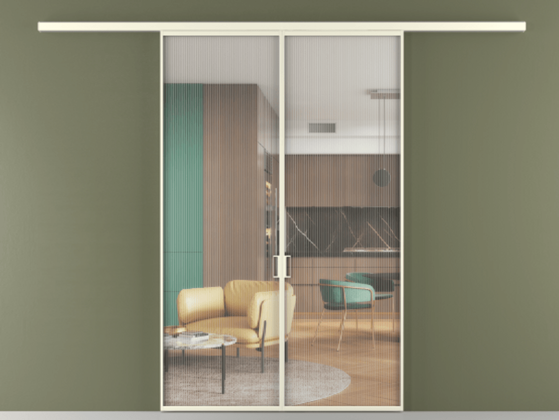 Перегородка Формато вдоль стены 2 створки АЛПР 040.01 Алюминий молочно-белый Рифлёное стекло "Мору", триплекс. Цена 199350 ₽ 1. Полотно 2 шт. (800/2100 мм)
2. Комплект установки раздвижной системы
3. Базовый комплект фурнитуры
4.Ручка Рондо. Фабрика дверей Волховец 8 (800) 551 43 19 Перегородка Формато вдоль стены 2 створки АЛПР 040.01 Алюминий молочно-белый Рифлёное стекло "Мору", триплекс Цена 199350 ₽ | Volhovec