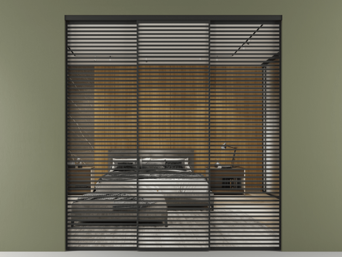 Перегородка Формато внутри проёма 3 створки АЛПР 040.07 Алюминий Черный Двустороннее зеркало, триплекс , триплекс 6 мм. Скрытый короб ЧЕР Цена 437900 ₽ 1. Полотно 3 шт. (800/2100 мм)
2. Комплект установки раздвижной системы
3. Базовый комплект фурнитуры
4.Ручка Рондо. Фабрика дверей Волховец 8 (800) 551 43 19 Перегородка Формато внутри проёма 3 створки АЛПР 040.07 Алюминий Черный Двустороннее зеркало, триплекс , триплекс 6 мм Цена 437900 ₽ | Volhovec