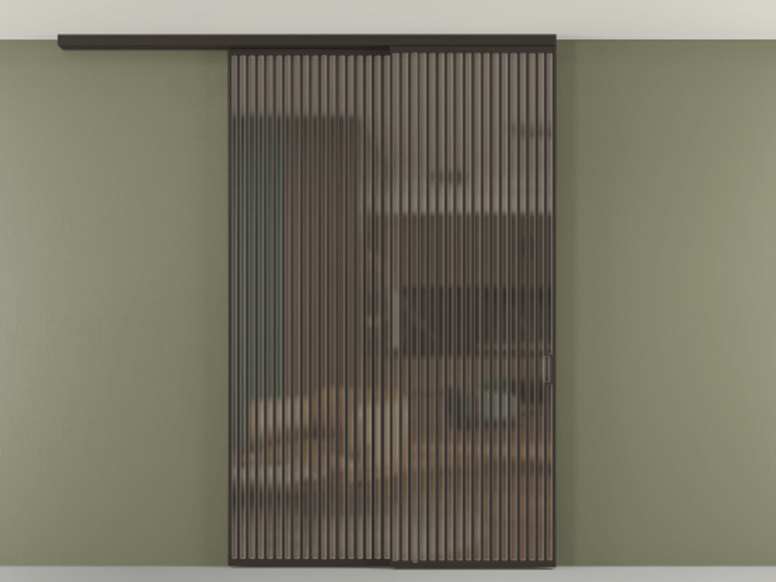 Перегородка Формато вдоль стены на потолок 2 створки с синхронным механизмом АЛПР 040.06 Алюминий антрацит Сатинированное бронзовое стекло, триплекс. Цена 450456 ₽ 1. Полотно 2 шт. (800/2100 мм)
2. Комплект установки раздвижной системы
3. Базовый комплект фурнитуры
4.Ручка Рондо. Фабрика дверей Волховец 8 (800) 551 43 19 Перегородка Формато вдоль стены на потолок 2 створки с синхронным механизмом АЛПР 040.06 Алюминий антрацит Сатинированное бронзовое стекло, триплекс Цена 450456 ₽ | Volhovec