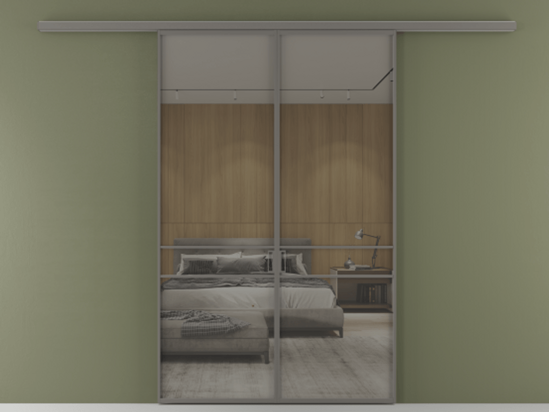 Перегородка Формато вдоль стены 2 створки АЛПР 040.02 Алюминий классический серый Рефлективное серое стекло "Стопсол", калёное. Цена 249000 ₽ 1. Полотно 2 шт. (800/2100 мм)
2. Комплект установки раздвижной системы
3. Базовый комплект фурнитуры
4.Ручка Рондо. Фабрика дверей Волховец 8 (800) 551 43 19 Перегородка Формато вдоль стены 2 створки АЛПР 040.02 Алюминий классический серый Рефлективное серое стекло "Стопсол", калёное Цена 249000 ₽ | Volhovec