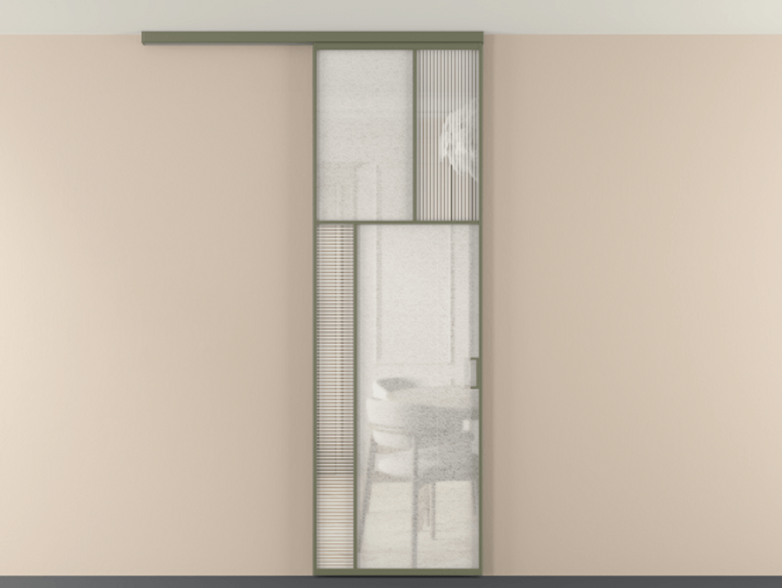 Перегородка Мозаик вдоль стены на потолок 1 створка АЛПР 041.22 Алюминий оливковый тёмный Рифлёное стекло "Дюна", триплекс, 6 мм + Фактурное стекло "Лёд", триплекс. Цена 143040 ₽ . Фабрика дверей Волховец 8 (800) 551 43 19 Перегородка Мозаик вдоль стены на потолок 1 створка АЛПР 041.22 Алюминий оливковый тёмный Рифлёное стекло "Дюна", триплекс, 6 мм + Фактурное стекло "Лёд", триплекс Цена 143040 ₽ | Volhovec