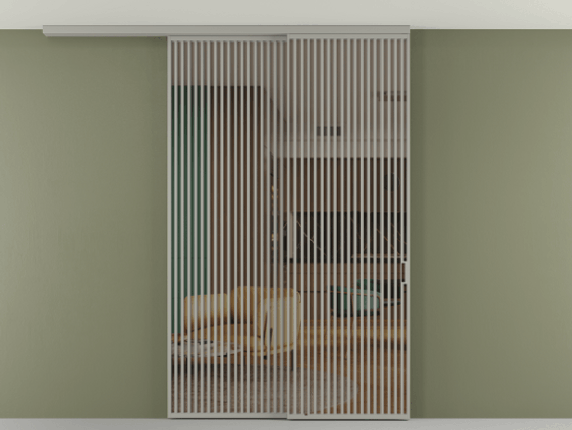 Перегородка Формато вдоль стены на потолок 2 створки с синхронным механизмом АЛПР 040.06 Алюминий нейтральный серый Прозрачное бронзовое стекло, триплекс. Цена 450456 ₽ 1. Полотно 2 шт. (800/2100 мм)
2. Комплект установки раздвижной системы
3. Базовый комплект фурнитуры
4.Ручка Рондо. Фабрика дверей Волховец 8 (800) 551 43 19 Перегородка Формато вдоль стены на потолок 2 створки с синхронным механизмом АЛПР 040.06 Алюминий нейтральный серый Прозрачное бронзовое стекло, триплекс Цена 450456 ₽ | Volhovec