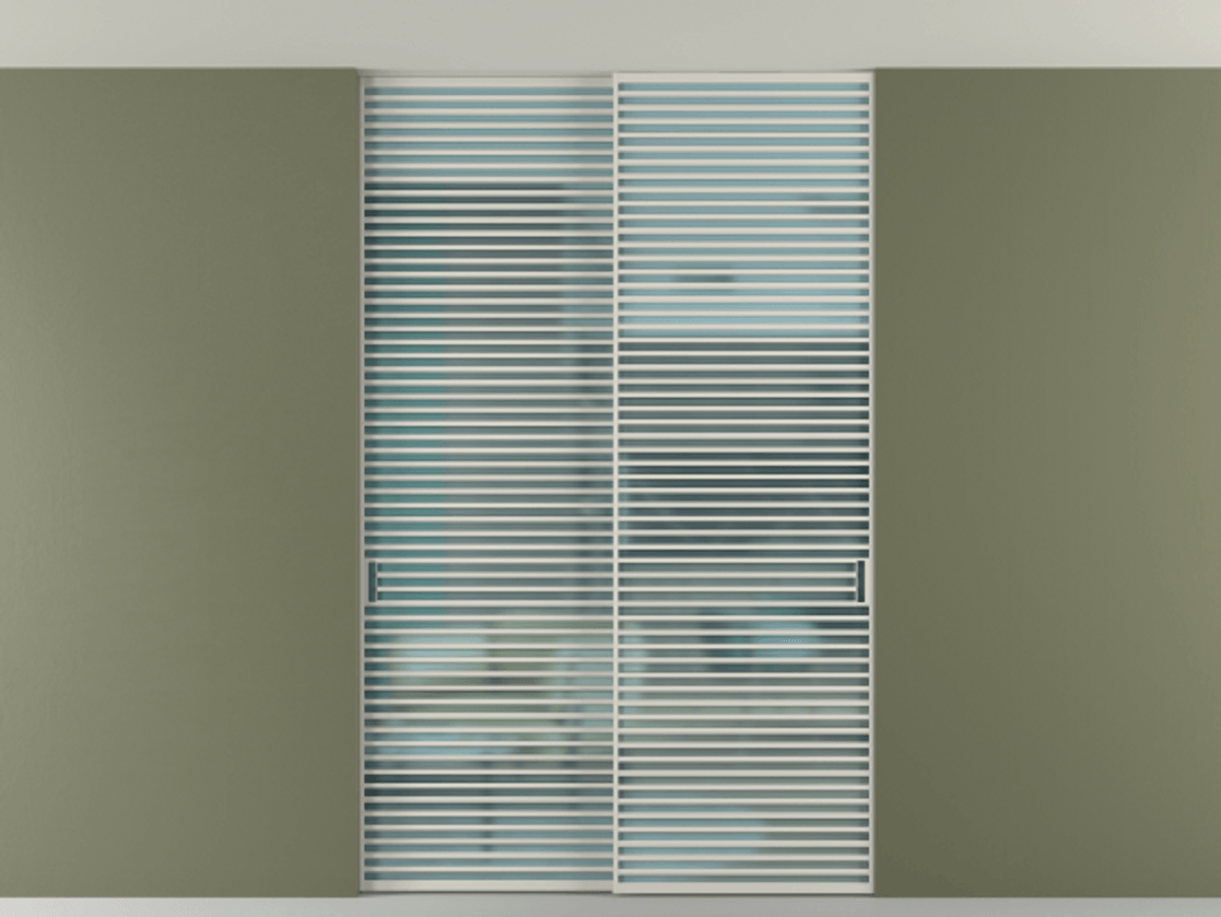 Перегородка Formato внутри проёма скрытое крепление в потолок 2 створки АЛПР 040.07 Алюминий тёплый серый Сатинированное голубое стекло, триплекс. Цена 505120 ₽ 1. Полотно 2 шт. (800/2100 мм)
2. Комплект установки раздвижной системы
3. Базовый комплект фурнитуры
4. Ручка RONDO. Фабрика дверей Волховец 8 (800) 551 43 19 Перегородка Formato внутри проёма скрытое крепление в потолок 2 створки АЛПР 040.07 Алюминий тёплый серый Сатинированное голубое стекло, триплекс Цена 505120 ₽ | Volhovec