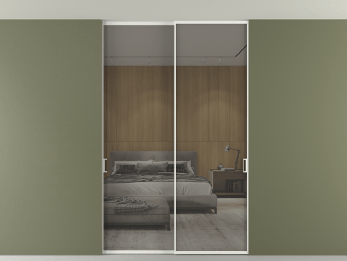 Перегородка Формато внутри проёма скрытое крепление в потолок 2 створки АЛПР 040.01 Алюминий светло-серый Рефлективное серое стекло "Стопсол", калёное. Цена 293640 ₽ 1. Полотно 2 шт. (800/2100 мм)
2. Комплект установки раздвижной системы
3. Базовый комплект фурнитуры
4. Ручка Рондо. Фабрика дверей Волховец 8 (800) 551 43 19 Перегородка Формато внутри проёма скрытое крепление в потолок 2 створки АЛПР 040.01 Алюминий светло-серый Рефлективное серое стекло "Стопсол", калёное Цена 293640 ₽ | Volhovec