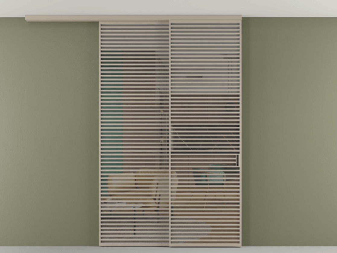 Перегородка Формато вдоль стены на потолок 2 створки с синхронным механизмом АЛПР 040.07 Алюминий бисквитный Прозрачное серое стекло, триплекс. Цена 450456 ₽ 1. Полотно 2 шт. (800/2100 мм)
2. Комплект установки раздвижной системы
3. Базовый комплект фурнитуры
4.Ручка Рондо. Фабрика дверей Волховец 8 (800) 551 43 19 Перегородка Формато вдоль стены на потолок 2 створки с синхронным механизмом АЛПР 040.07 Алюминий бисквитный Прозрачное серое стекло, триплекс Цена 450456 ₽ | Volhovec