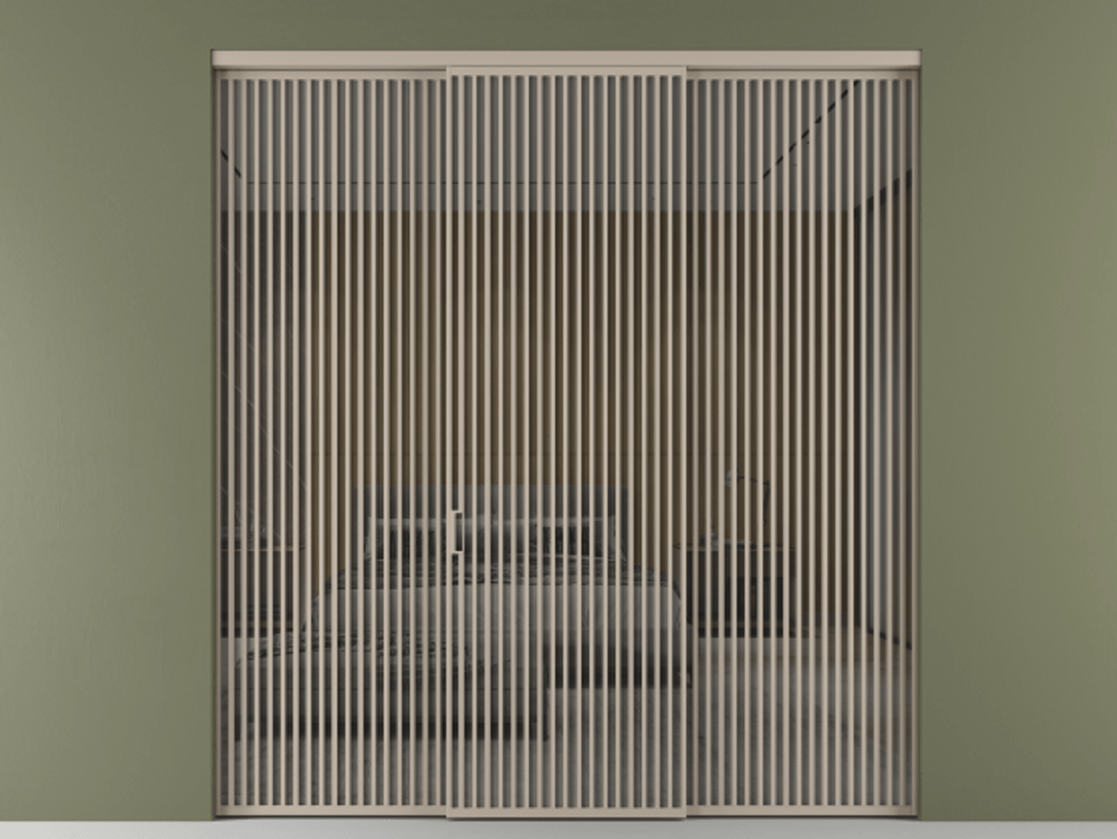 Перегородка Формато внутри проёма 3 створки АЛПР 040.06 Алюминий бисквитный Рефлективное серое стекло "Стопсол", калёное. Цена 611600 ₽ 1. Полотно 3 шт. (800/2100 мм)
2. Комплект установки раздвижной системы
3. Базовый комплект фурнитуры
4.Ручка Рондо. Фабрика дверей Волховец 8 (800) 551 43 19 Перегородка Формато внутри проёма 3 створки АЛПР 040.06 Алюминий бисквитный Рефлективное серое стекло "Стопсол", калёное Цена 611600 ₽ | Volhovec