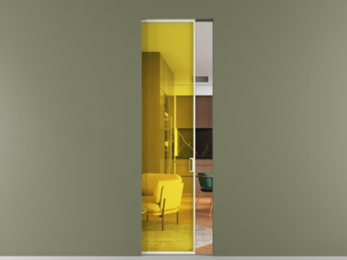 Перегородка Formato скрытый пенал 1 створка АЛПР 040.01 Алюминий молочно-белый Прозрачное жёлтое стекло, триплекс. Цена 165000 ₽ . Фабрика дверей Волховец 8 (800) 551 43 19 Перегородка Formato скрытый пенал 1 створка АЛПР 040.01 Алюминий молочно-белый Прозрачное жёлтое стекло, триплекс Цена 165000 ₽ | Volhovec