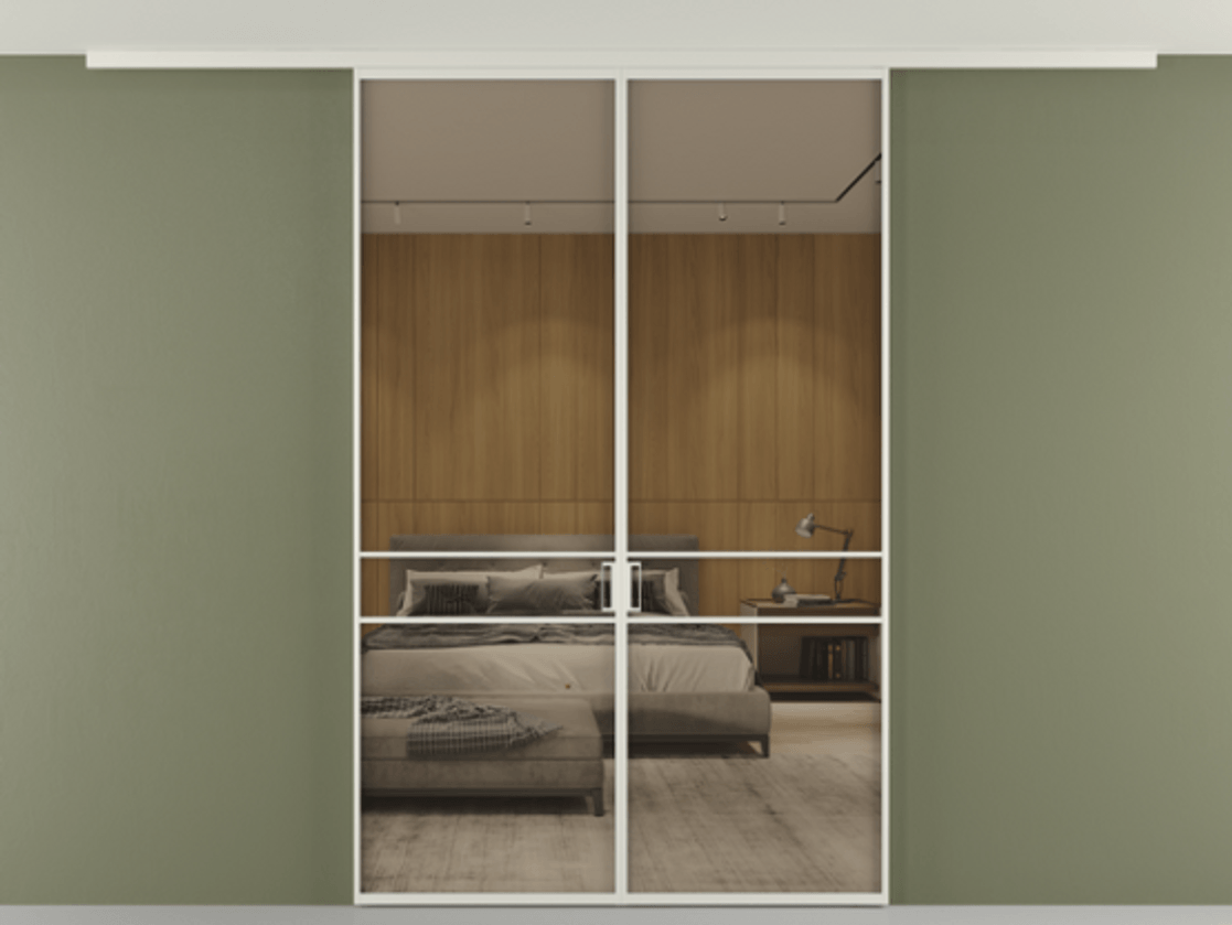 Перегородка Formato вдоль стены на потолок двустворчатая АЛПР 040.02 Алюминий Белый Рефлективное бронзовое стекло "Stopsol", калёное. Скрытый короб БЕЛ Цена 234900 ₽ 1. Полотно 2 шт. (800/2100 мм)
2. Комплект установки раздвижной системы
3. Базовый комплект фурнитуры
4.Ручка RONDO
. Фабрика дверей Волховец 8 (800) 551 43 19 Перегородка Formato вдоль стены на потолок двустворчатая АЛПР 040.02 Алюминий Белый Рефлективное бронзовое стекло "Stopsol", калёное Цена 234900 ₽ | Volhovec