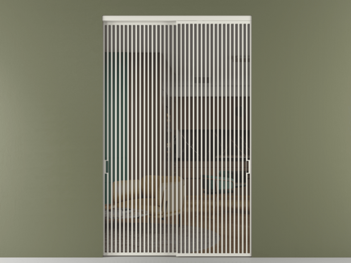 Перегородка Formato внутри проёма двустворчатая АЛПР 040.06 Алюминий Белый Прозрачное серое стекло, триплекс, 6 мм. Скрытый короб БЕЛ Цена 365400 ₽ 1. Полотно 2 шт. (800/2100 мм)
2. Комплект установки раздвижной системы
3. Базовый комплект фурнитуры
4.Ручка RONDO. Фабрика дверей Волховец 8 (800) 551 43 19 Перегородка Formato внутри проёма двустворчатая АЛПР 040.06 Алюминий Белый Прозрачное серое стекло, триплекс, 6 мм Цена 365400 ₽ | Volhovec