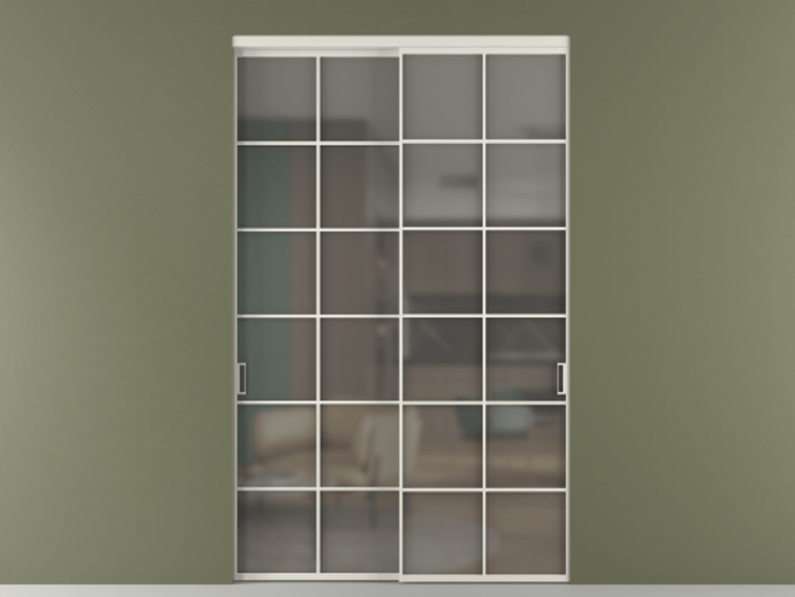 Перегородка Formato внутри проёма двустворчатая АЛПР 040.05 Алюминий Белый Сатинированное серое стекло, триплекс. Скрытый короб БЕЛ Цена 423440 ₽ 1. Полотно 2 шт. (800/2100 мм)
2. Комплект установки раздвижной системы
3. Базовый комплект фурнитуры
4.Ручка RONDO. Фабрика дверей Волховец 8 (800) 551 43 19 Перегородка Formato внутри проёма двустворчатая АЛПР 040.05 Алюминий Белый Сатинированное серое стекло, триплекс Цена 423440 ₽ | Volhovec