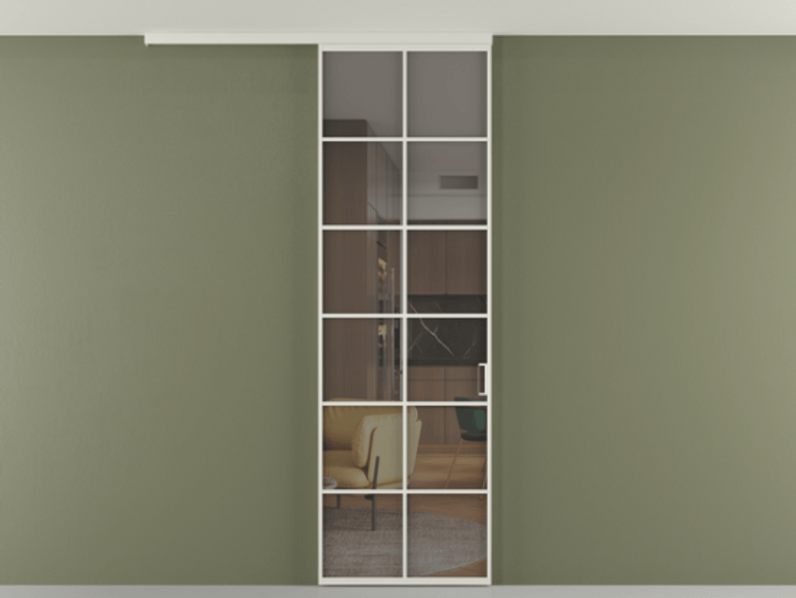 Перегородка Формато вдоль стены на потолок 1 створка АЛПР 040.05 Алюминий Белый Прозрачное серое стекло, триплекс. Скрытый короб БЕЛ Цена 99293 ₽ 1. Полотно 2 шт. (800/2100 мм)
2. Комплект установки раздвижной системы
3. Базовый комплект фурнитуры
4.Ручка Рондо. Фабрика дверей Волховец 8 (800) 551 43 19 Перегородка Формато вдоль стены на потолок 1 створка АЛПР 040.05 Алюминий Белый Прозрачное серое стекло, триплекс Цена 99293 ₽ | Volhovec