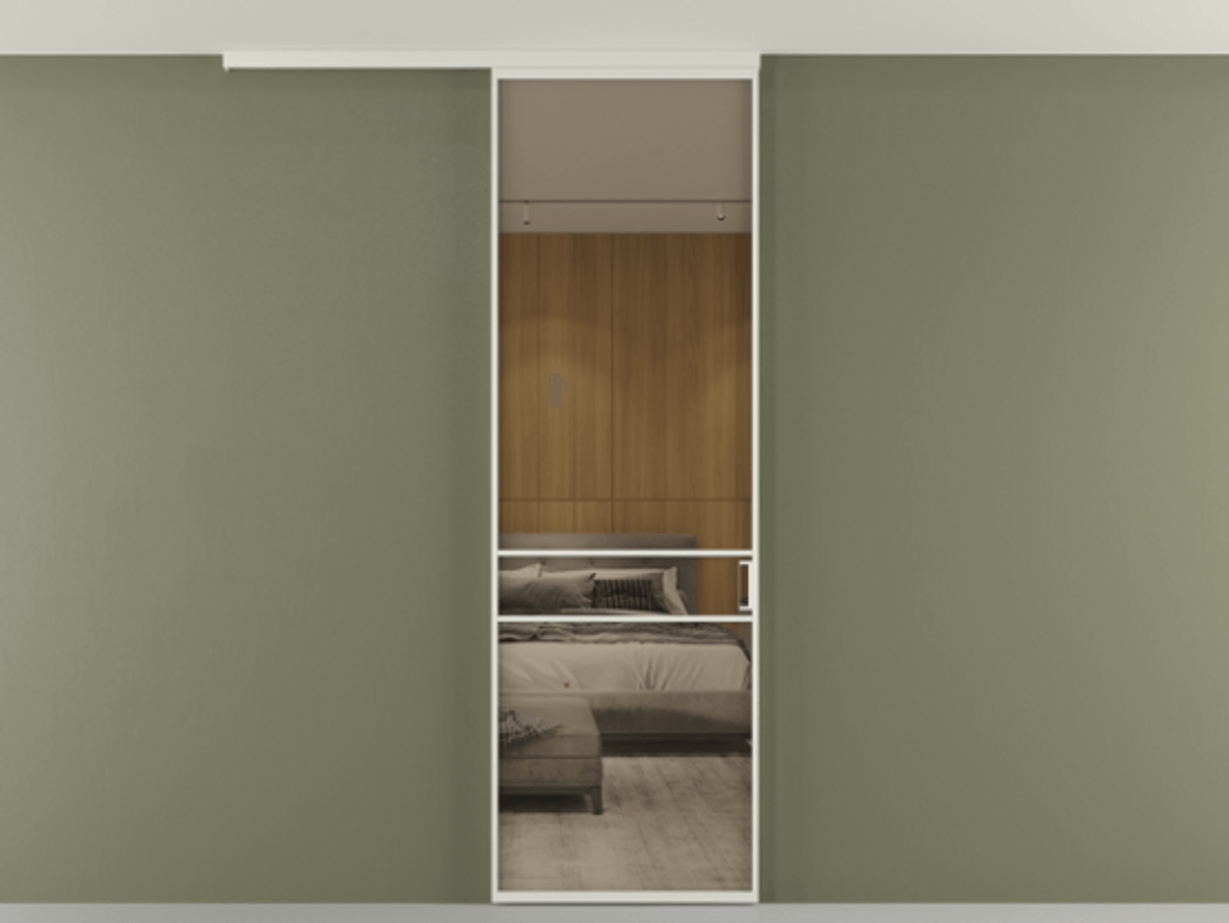 Перегородка Formato вдоль стены на потолок одностворчатая АЛПР 040.02 Алюминий Белый Рефлективное бронзовое стекло "Stopsol", калёное, 6 мм. Скрытый короб БЕЛ Цена 114340 ₽ 1. Полотно 2 шт.  (800/2100 мм)
2. Комплект установки раздвижной системы
3. Базовый комплект фурнитуры
4.Ручка RONDO
. Фабрика дверей Волховец 8 (800) 551 43 19  Перегородка Formato вдоль стены на потолок одностворчатая АЛПР 040.02 Алюминий Белый Рефлективное бронзовое стекло "Stopsol", калёное, 6 мм Цена 114340 ₽ | Volhovec