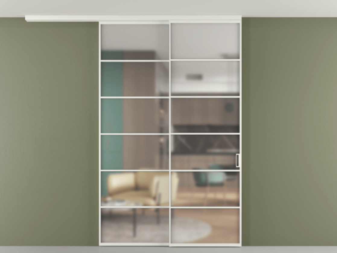 Перегородка Формато вдоль стены на потолок 2 створки с синхронным механизмом АЛПР 040.04 Алюминий светло-серый Сатинированное стекло "Мателюкс Кристал Вижн", калёное, матовое, каленое 6 мм. Цена 344180 ₽ 1. Полотно 2 шт. (800/2100 мм)
2. Комплект установки раздвижной системы
3. Базовый комплект фурнитуры
4.Ручка Рондо. Фабрика дверей Волховец 8 (800) 551 43 19 Перегородка Формато вдоль стены на потолок 2 створки с синхронным механизмом АЛПР 040.04 Алюминий светло-серый Сатинированное стекло "Мателюкс Кристал Вижн", калёное, матовое, каленое 6 мм Цена 344180 ₽ | Volhovec