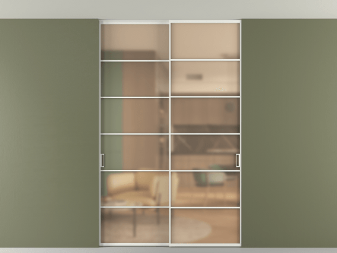 Перегородка Формато внутри проёма скрытое крепление в потолок 2 створки АЛПР 040.04 Алюминий светло-серый Сатинированное оранжевое стекло, триплекс. Цена 261085 ₽ 1. Полотно 2 шт. (800/2100 мм)
2. Комплект установки раздвижной системы
3. Базовый комплект фурнитуры
4. Ручка RONDO. Фабрика дверей Волховец 8 (800) 551 43 19 Перегородка Формато внутри проёма скрытое крепление в потолок 2 створки АЛПР 040.04 Алюминий светло-серый Сатинированное оранжевое стекло, триплекс Цена 261085 ₽ | Volhovec