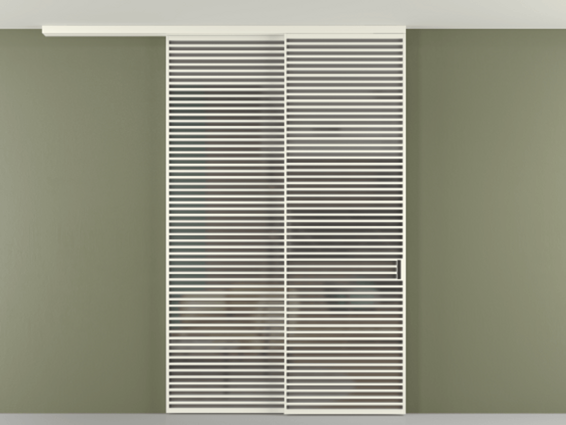 Перегородка Формато вдоль стены на потолок 2 створки с синхронным механизмом АЛПР 040.07 Алюминий жемчужный Сатинированное серое стекло, триплекс. Цена 450456 ₽ 1. Полотно 2 шт. (800/2100 мм)
2. Комплект установки раздвижной системы
3. Базовый комплект фурнитуры
4.Ручка Рондо. Фабрика дверей Волховец 8 (800) 551 43 19 Перегородка Формато вдоль стены на потолок 2 створки с синхронным механизмом АЛПР 040.07 Алюминий жемчужный Сатинированное серое стекло, триплекс Цена 450456 ₽ | Volhovec