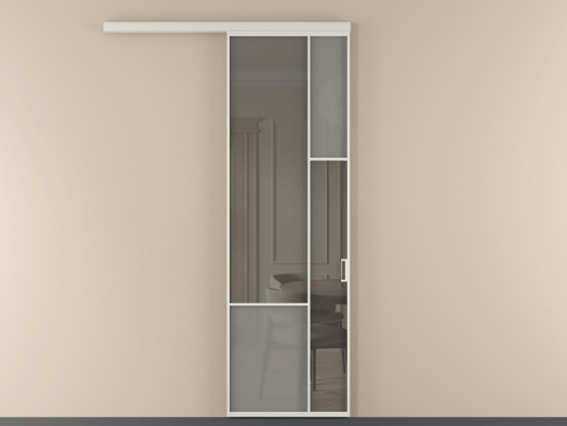 Перегородка Мозаик вдоль стены 1 створка АЛПР 041.12 Алюминий Белый Сатинированное серое стекло, триплекс, 6 мм + Прозрачное серое стекло, триплекс. Скрытый короб БЕЛ Цена 131390 ₽ . Фабрика дверей Волховец 8 (800) 551 43 19 Перегородка Мозаик вдоль стены 1 створка АЛПР 041.12 Алюминий Белый Сатинированное серое стекло, триплекс, 6 мм + Прозрачное серое стекло, триплекс Цена 131390 ₽ | Volhovec