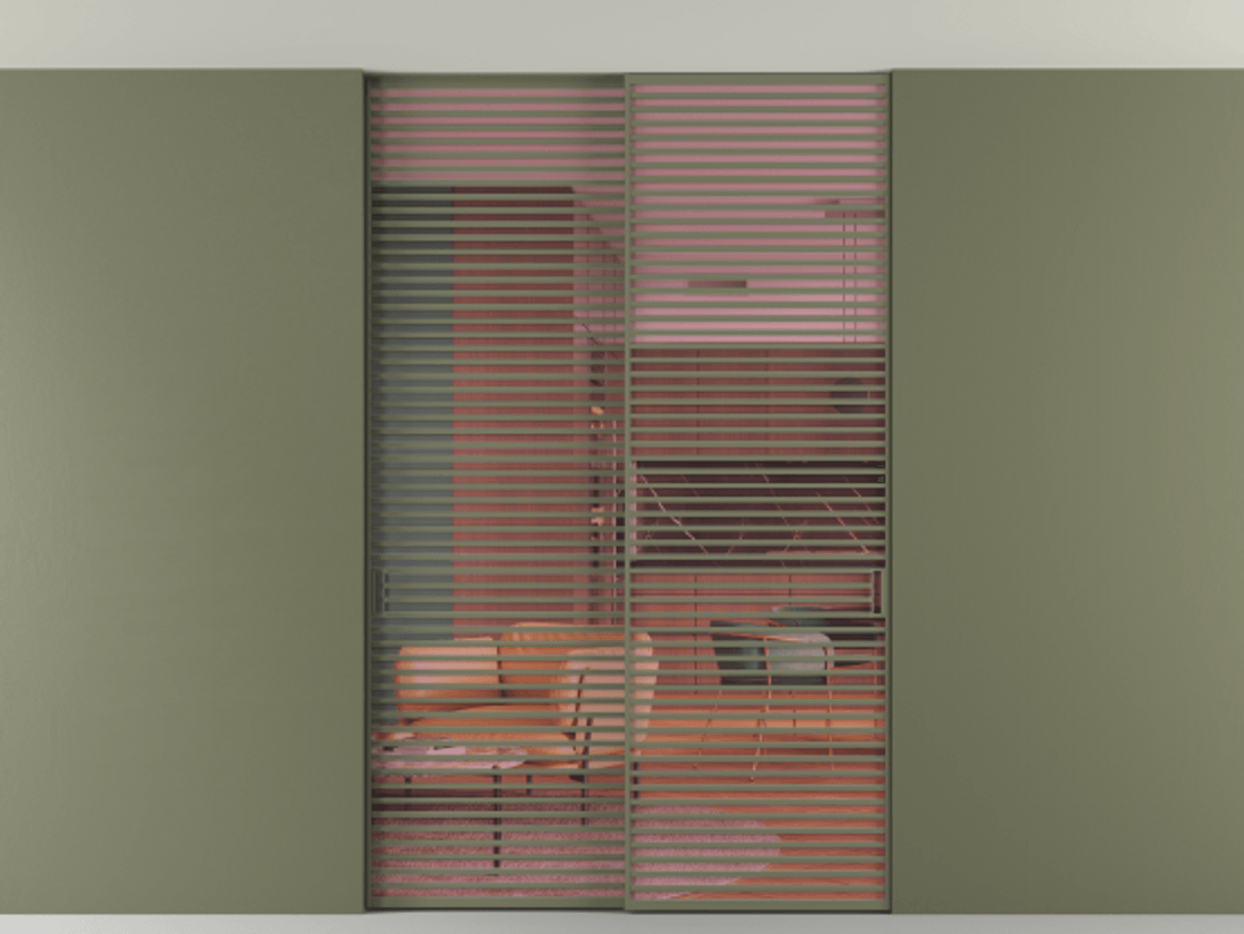 Перегородка Формато внутри проёма скрытое крепление в потолок 2 створки АЛПР 040.07 Алюминий оливковый тёмный Прозрачное розовое стекло, триплекс. Цена 409915 ₽ 1. Полотно 2 шт. (800/2100 мм)
2. Комплект установки раздвижной системы
3. Базовый комплект фурнитуры
4. Ручка RONDO. Фабрика дверей Волховец 8 (800) 551 43 19 Перегородка Формато внутри проёма скрытое крепление в потолок 2 створки АЛПР 040.07 Алюминий оливковый тёмный Прозрачное розовое стекло, триплекс Цена 409915 ₽ | Volhovec