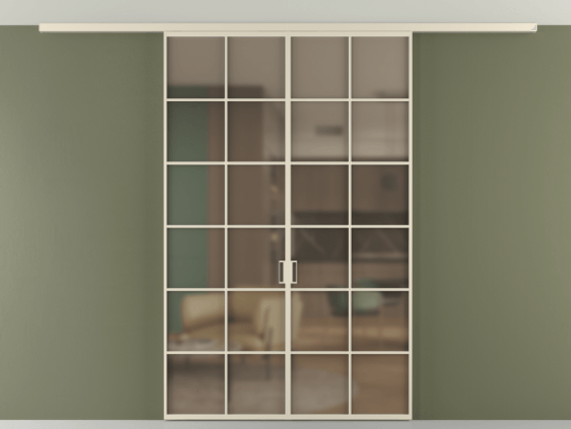 Перегородка Формато вдоль стены на потолок 2 створки АЛПР 040.05 Алюминий бежево-серый Сатинированное бронзовое стекло, триплекс. Цена 245080 ₽ 1. Полотно 2 шт. (800/2100 мм)
2. Комплект установки раздвижной системы
3. Базовый комплект фурнитуры
4.Ручка Рондо. Фабрика дверей Волховец 8 (800) 551 43 19 Перегородка Формато вдоль стены на потолок 2 створки АЛПР 040.05 Алюминий бежево-серый Сатинированное бронзовое стекло, триплекс Цена 245080 ₽ | Volhovec