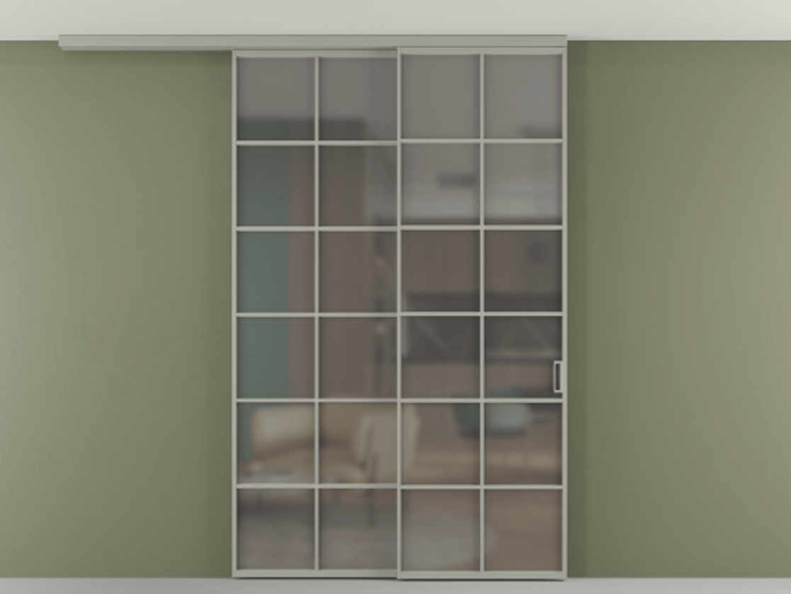 Перегородка Формато вдоль стены на потолок 2 створки с синхронным механизмом АЛПР 040.05 Алюминий нейтральный серый Сатинированное серое стекло, триплекс. Цена 291704 ₽ 1. Полотно 2 шт. (800/2100 мм)
2. Комплект установки раздвижной системы
3. Базовый комплект фурнитуры
4.Ручка Рондо. Фабрика дверей Волховец 8 (800) 551 43 19 Перегородка Формато вдоль стены на потолок 2 створки с синхронным механизмом АЛПР 040.05 Алюминий нейтральный серый Сатинированное серое стекло, триплекс Цена 291704 ₽ | Volhovec