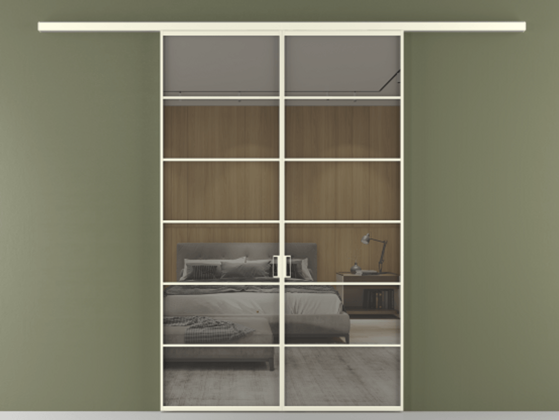 Перегородка Formato вдоль стены 2 створки АЛПР 040.04 Алюминий молочно-белый Рефлективное серое стекло "Stopsol", калёное. Цена 264600 ₽ 1. Полотно 2 шт. (800/2100 мм)
2. Комплект установки раздвижной системы
3. Базовый комплект фурнитуры
4.Ручка RONDO
. Фабрика дверей Волховец 8 (800) 551 43 19 Перегородка Formato вдоль стены 2 створки АЛПР 040.04 Алюминий молочно-белый Рефлективное серое стекло "Stopsol", калёное Цена 264600 ₽ | Volhovec