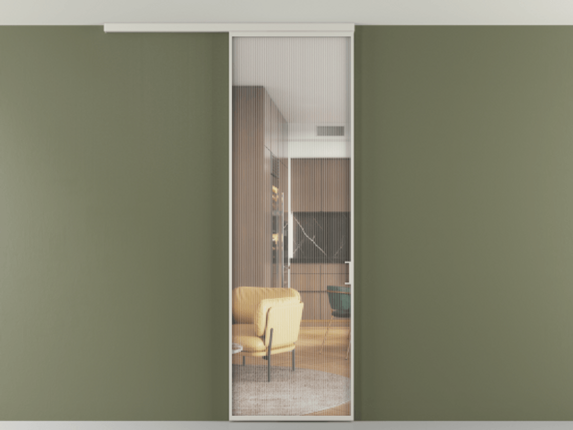 Перегородка Формато вдоль стены на потолок 1 створка АЛПР 040.01 Алюминий тёплый серый Рифлёное стекло "Мору", триплекс. Цена 98403 ₽ 1. Полотно 2 шт. (800/2100 мм)
2. Комплект установки раздвижной системы
3. Базовый комплект фурнитуры
4.Ручка Рондо. Фабрика дверей Волховец 8 (800) 551 43 19 Перегородка Формато вдоль стены на потолок 1 створка АЛПР 040.01 Алюминий тёплый серый Рифлёное стекло "Мору", триплекс Цена 98403 ₽ | Volhovec