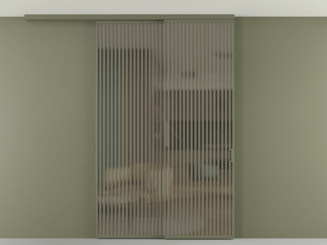 Перегородка Формато вдоль стены на потолок 2 створки с синхронным механизмом АЛПР 040.06 Алюминий оливковый тёмный Сатинированное бронзовое стекло, триплекс. Цена 450456 ₽ 1. Полотно 2 шт. (800/2100 мм)
2. Комплект установки раздвижной системы
3. Базовый комплект фурнитуры
4.Ручка Рондо. Фабрика дверей Волховец 8 (800) 551 43 19 Перегородка Формато вдоль стены на потолок 2 створки с синхронным механизмом АЛПР 040.06 Алюминий оливковый тёмный Сатинированное бронзовое стекло, триплекс Цена 450456 ₽ | Volhovec