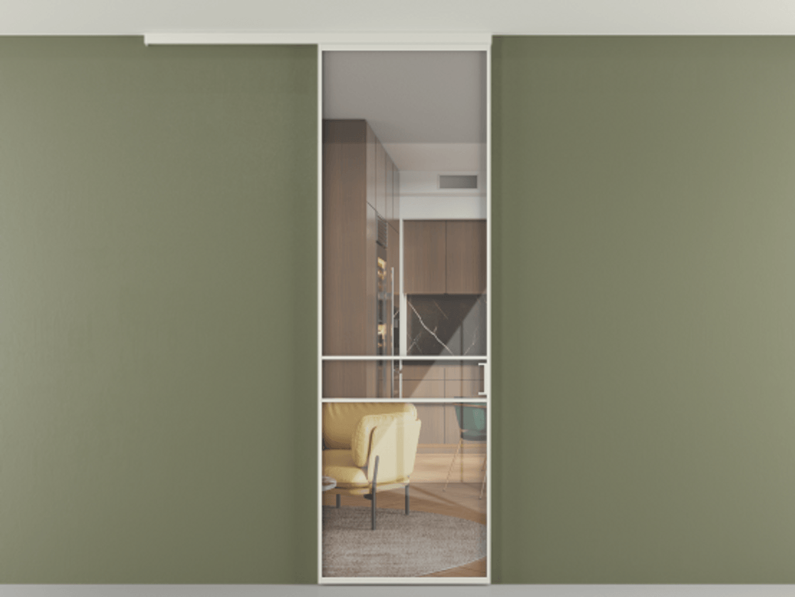 Перегородка Формато вдоль стены на потолок 1 створка АЛПР 040.02 Алюминий Белый Рефлективное прозрачное стекло "Стопсол", калёное. Скрытый короб БЕЛ Цена 120850 ₽ 1. Полотно 2 шт. (800/2100 мм)
2. Комплект установки раздвижной системы
3. Базовый комплект фурнитуры
4.Ручка Рондо. Фабрика дверей Волховец 8 (800) 551 43 19 Перегородка Формато вдоль стены на потолок 1 створка АЛПР 040.02 Алюминий Белый Рефлективное прозрачное стекло "Стопсол", калёное Цена 120850 ₽ | Volhovec