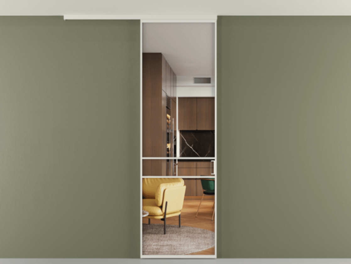 Перегородка Formato вдоль стены на потолок одностворчатая АЛПР 040.02 Алюминий Белый Прозрачное стекло "Crystal Vision", калёное, 6 мм. Скрытый короб БЕЛ Цена 114340 ₽ 1. Полотно 2 шт. (800/2100 мм)
2. Комплект установки раздвижной системы
3. Базовый комплект фурнитуры
4.Ручка RONDO
. Фабрика дверей Волховец 8 (800) 551 43 19 Перегородка Formato вдоль стены на потолок одностворчатая АЛПР 040.02 Алюминий Белый Прозрачное стекло "Crystal Vision", калёное, 6 мм Цена 114340 ₽ | Volhovec