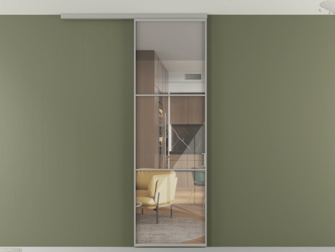 Перегородка Формато вдоль стены на потолок 1 створка АЛПР 040.03 Алюминий нейтральный серый Рефлективное прозрачное стекло "Стопсол", калёное. Цена 107388 ₽ 1. Полотно 2 шт. (800/2100 мм)
2. Комплект установки раздвижной системы
3. Базовый комплект фурнитуры
4.Ручка Рондо. Фабрика дверей Волховец 8 (800) 551 43 19 Перегородка Формато вдоль стены на потолок 1 створка АЛПР 040.03 Алюминий нейтральный серый Рефлективное прозрачное стекло "Стопсол", калёное Цена 107388 ₽ | Volhovec