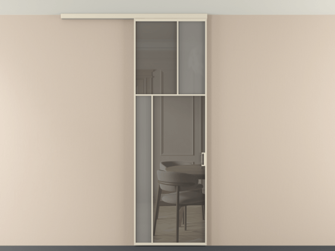 Перегородка Мозаик вдоль стены на потолок 1 створка АЛПР 041.22 Алюминий бежево-серый Сатинированное серое стекло, триплекс, 6 мм + Прозрачное серое стекло, триплекс. Цена 135040 ₽ . Фабрика дверей Волховец 8 (800) 551 43 19 Перегородка Мозаик вдоль стены на потолок 1 створка АЛПР 041.22 Алюминий бежево-серый Сатинированное серое стекло, триплекс, 6 мм + Прозрачное серое стекло, триплекс Цена 135040 ₽ | Volhovec