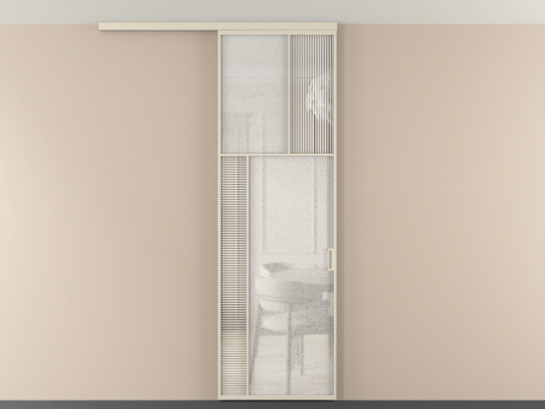 Перегородка Мозаик вдоль стены на потолок 1 створка АЛПР 041.22 Алюминий бежево-серый Рифлёное стекло "Дюна", триплекс, 6 мм + Фактурное стекло "Лёд", триплекс. Цена 143040 ₽ . Фабрика дверей Волховец 8 (800) 551 43 19 Перегородка Мозаик вдоль стены на потолок 1 створка АЛПР 041.22 Алюминий бежево-серый Рифлёное стекло "Дюна", триплекс, 6 мм + Фактурное стекло "Лёд", триплекс Цена 143040 ₽ | Volhovec