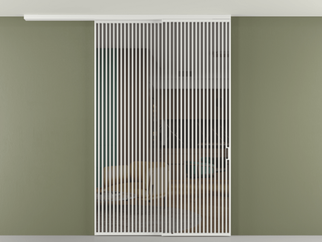 Перегородка Формато вдоль стены на потолок 2 створки с синхронным механизмом АЛПР 040.06 Алюминий белоснежный Прозрачное серое стекло, триплекс. Цена 450456 ₽ 1. Полотно 2 шт. (800/2100 мм)
2. Комплект установки раздвижной системы
3. Базовый комплект фурнитуры
4.Ручка Рондо. Фабрика дверей Волховец 8 (800) 551 43 19 Перегородка Формато вдоль стены на потолок 2 створки с синхронным механизмом АЛПР 040.06 Алюминий белоснежный Прозрачное серое стекло, триплекс Цена 450456 ₽ | Volhovec