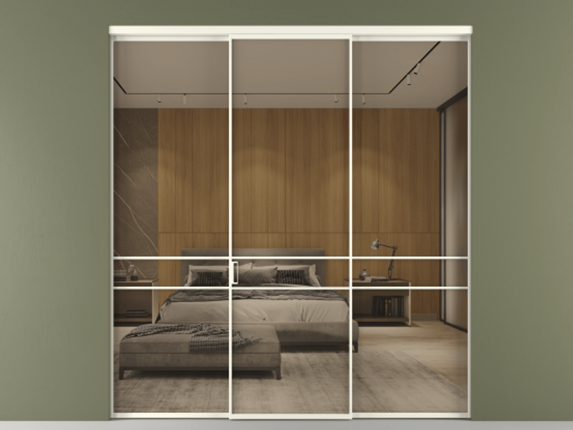 Перегородка Formato внутри проёма 3 створки АЛПР 040.02 Алюминий жемчужный Рефлективное бронзовое стекло "Стопсол", калёное. Цена 317600 ₽ 1. Полотно 3 шт. (800/2100 мм)
2. Комплект установки раздвижной системы
3. Базовый комплект фурнитуры
4.Ручка RONDO. Фабрика дверей Волховец 8 (800) 551 43 19 Перегородка Formato внутри проёма 3 створки АЛПР 040.02 Алюминий жемчужный Рефлективное бронзовое стекло "Стопсол", калёное Цена 317600 ₽ | Volhovec